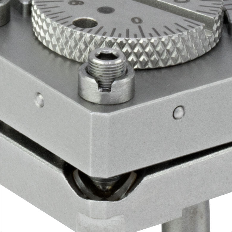 TH-FBTA - Kinematic Rotation Mount for 12.7 mm × 1 mm (W × T) Plate Optics, 8-32 Tap