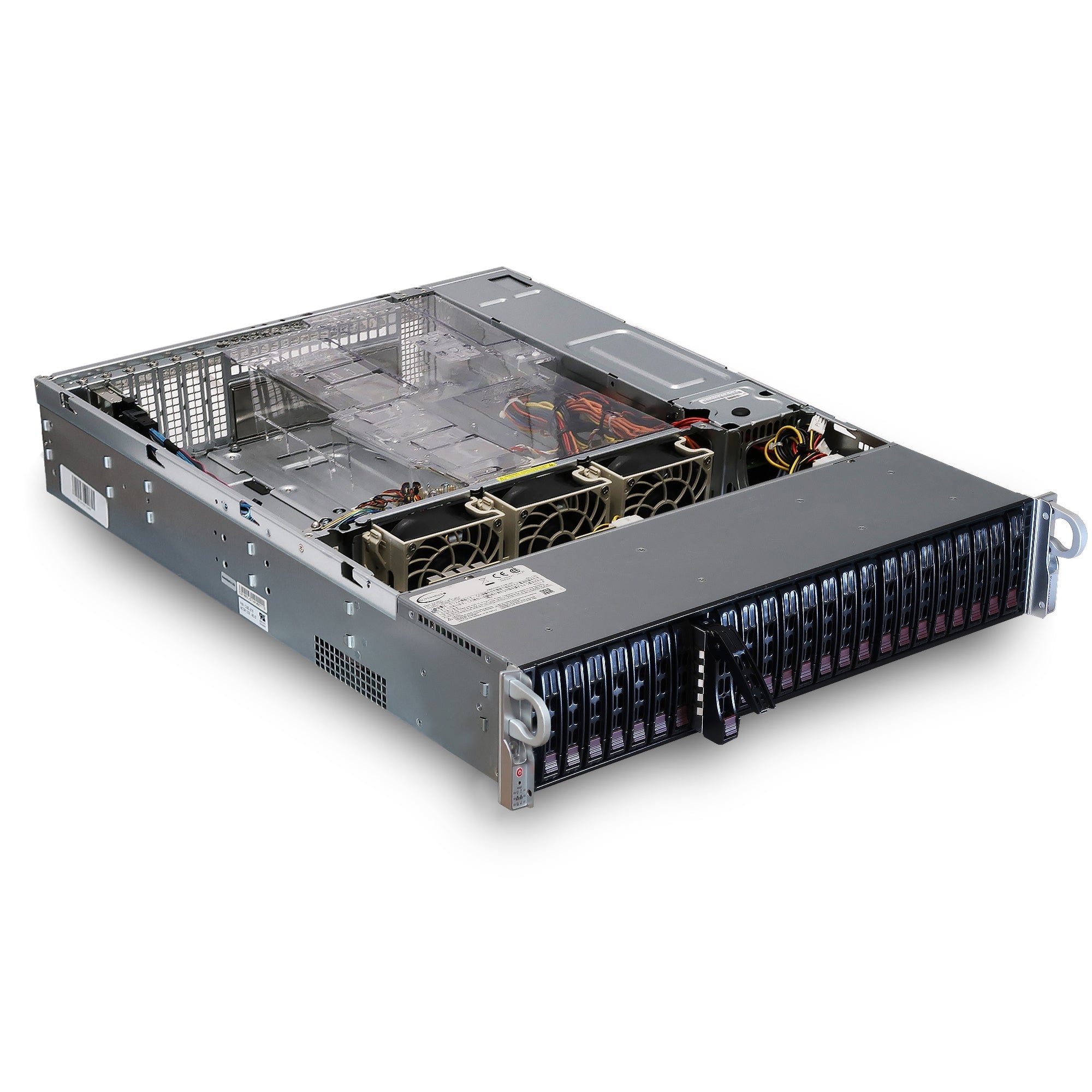 Supermicro SuperChassis 216BE1C-R741JBOD 2U 24 Bay JBOD SFF SAS 12Gb/s Storage Chassis | 24x 2.5" SAS/SATA Front Loading Expansion Enclosure