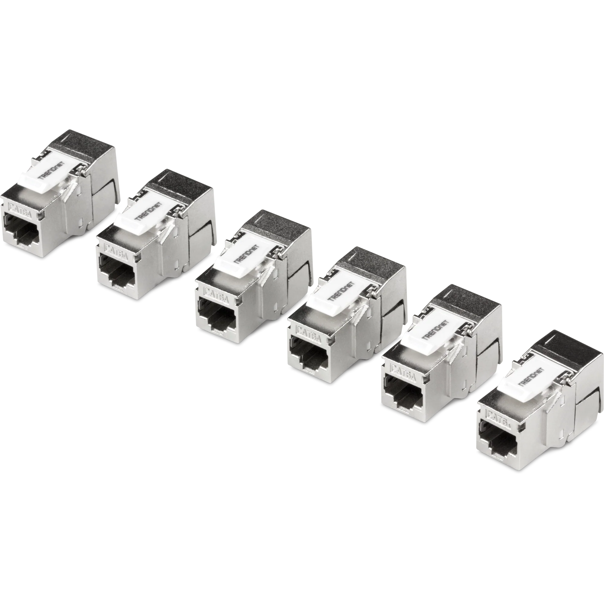 TRENDnet TC-K06C6A 6 Pack Cat6a RJ-45 Shielded Keystone Jack