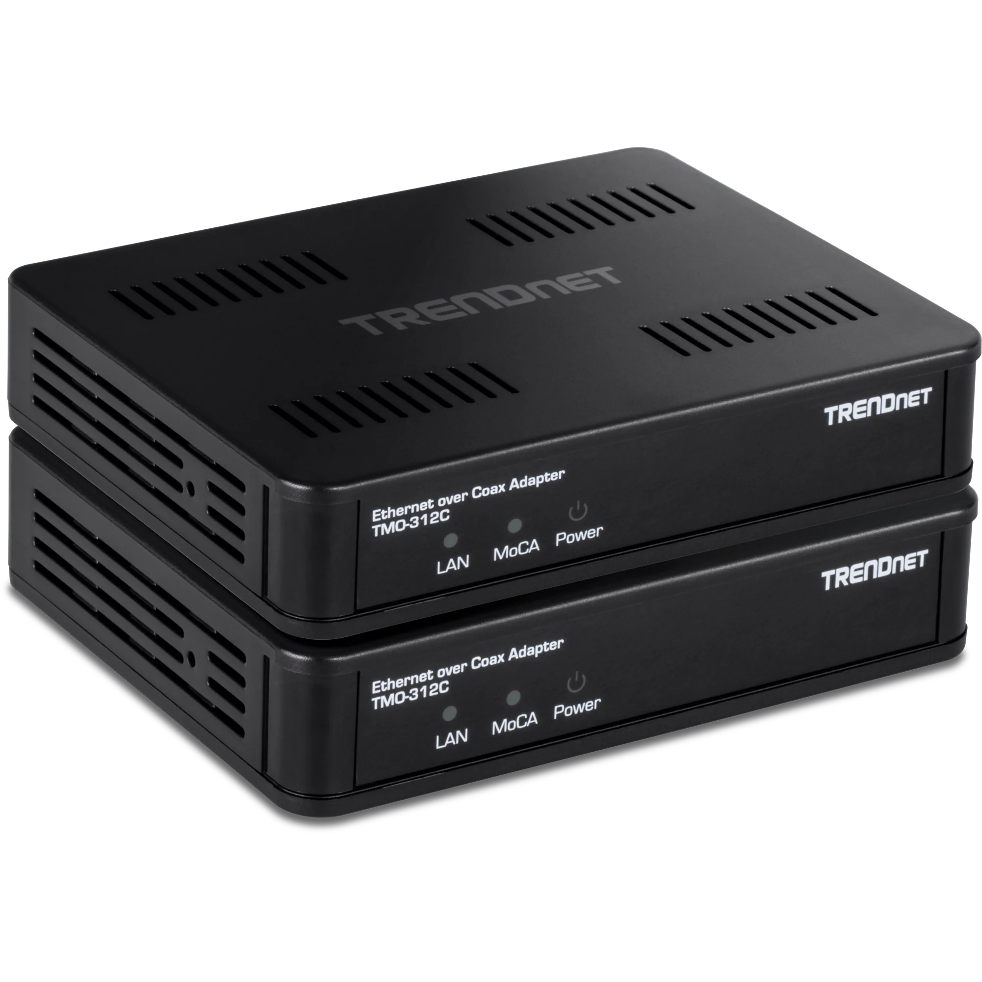 TRENDnet TMO-312C2K MoCA 2.5 Ethernet over Coax Adapter (2-Pack)