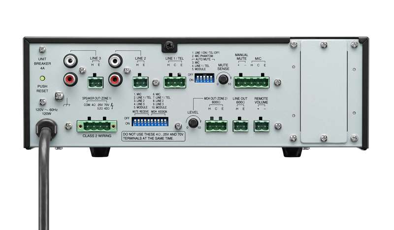TOA Electronics BG‑2120 Mixer Amplifier – 120W, 5‑Input Commercial BGM/Paging Amplifier