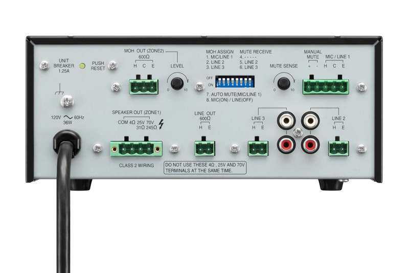 TOA Electronics BG‑235 CU Mixer Amplifier – 35W, 3‑Input Commercial BGM/Paging Amplifier