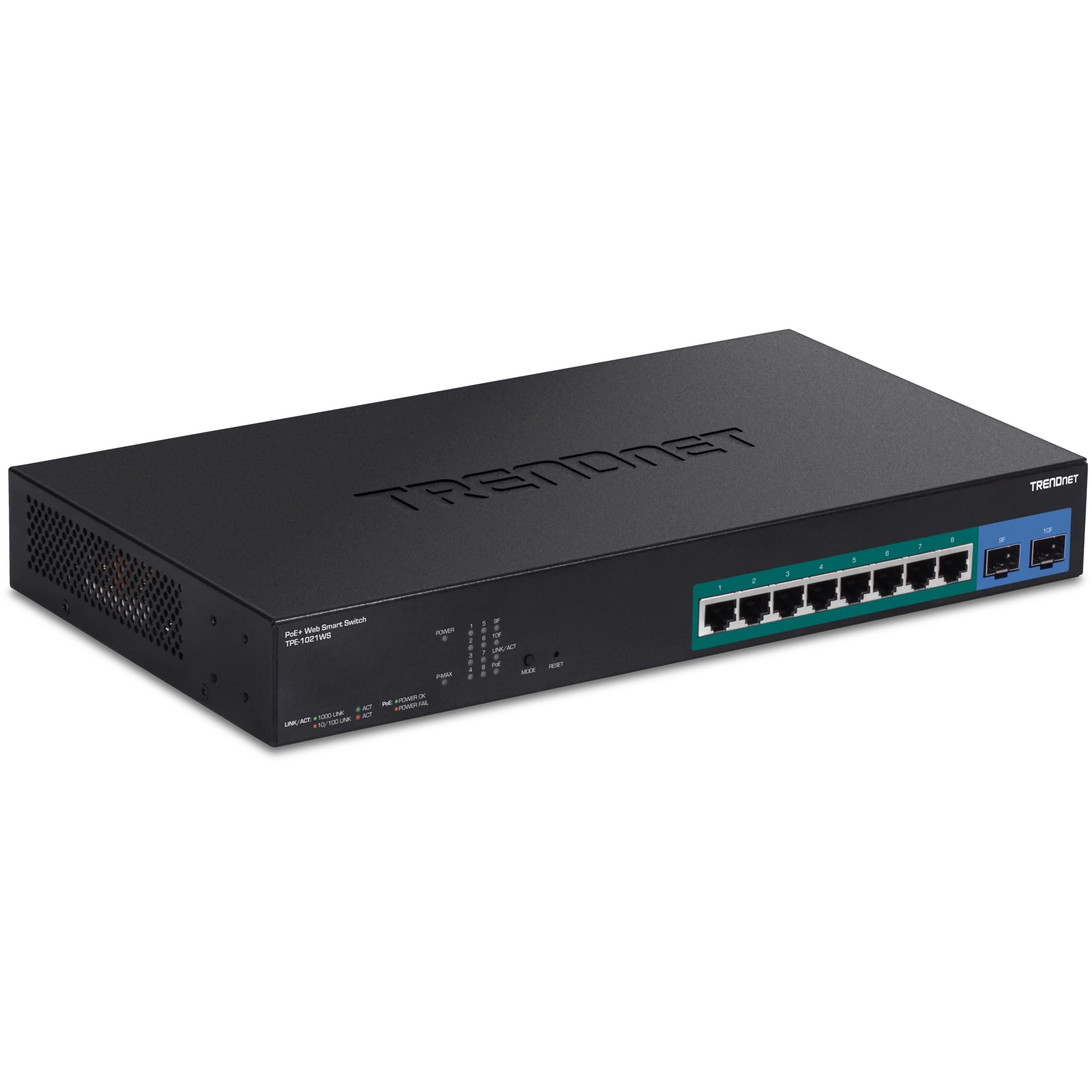 TRENDnet TPE-1021WS 10-Port Gigabit Web Smart PoE+ Switch