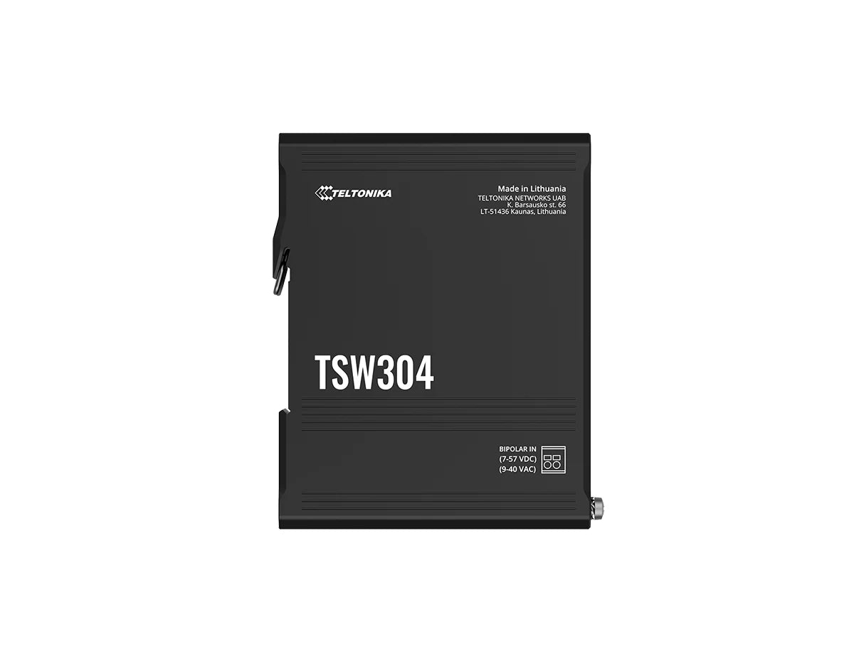 Teltonika TSW304 Industrial 4-Port Gigabit Ethernet Switch (TSW304000001)