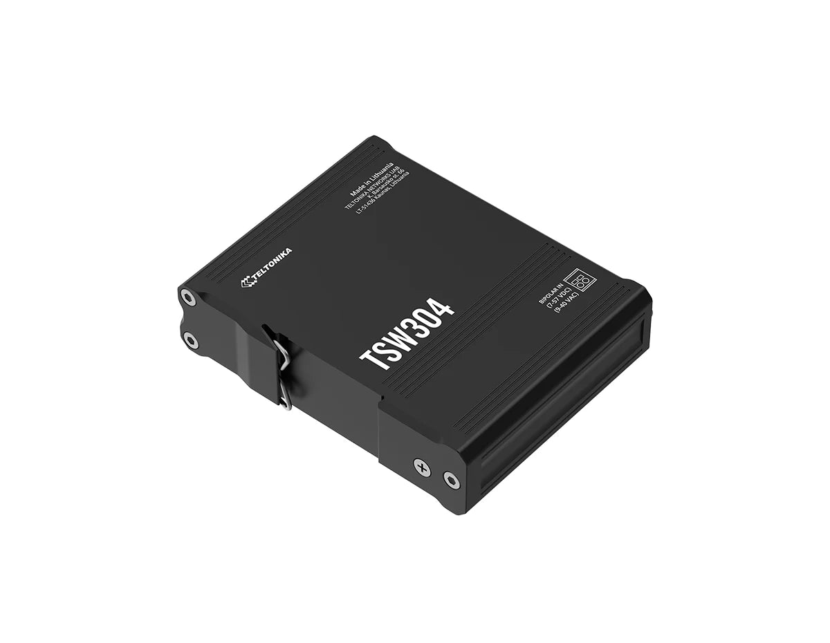 Teltonika TSW304 Industrial 4-Port Gigabit Ethernet Switch (TSW304000001)