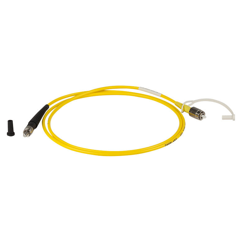 TH-P2-460B-PCSMA-1 Single Mode Patch Cable, 488 - 633 nm, FC/PC to SMA, Ø3 mm Jacket, 1 m Long