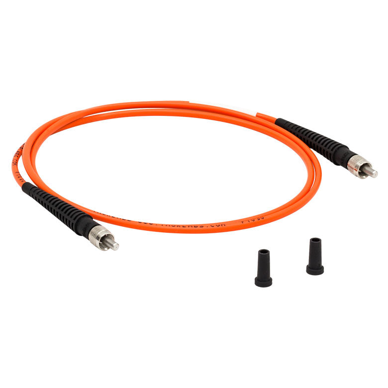 TH-M96L02 - Ø105 µm, 0.100 NA, SMA-SMA Fiber Patch Cable, Low OH, 2 Meters