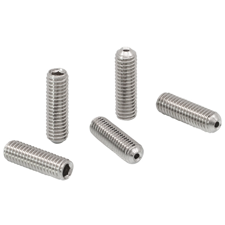 T-SS6MS20V - M6 x 1.0 Vacuum-Compatible Vented Setscrew, A4 Stainless Steel, 20 mm Long, 5 Pack