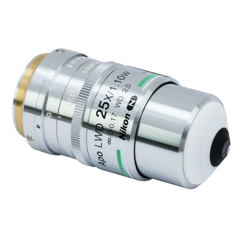 TH-N25X-APO-MP1300 - 25X Nikon CFI APO LWD Objective, 420 - 1400 nm, 1.10 NA, 2.0 mm WD