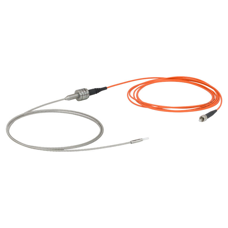 TH-RJAFF2 - FC/PC to Ø2.5 mm Ferrule Rotary Joint Patch Cable, Ø200 µm Core, Armored, 3 m Long