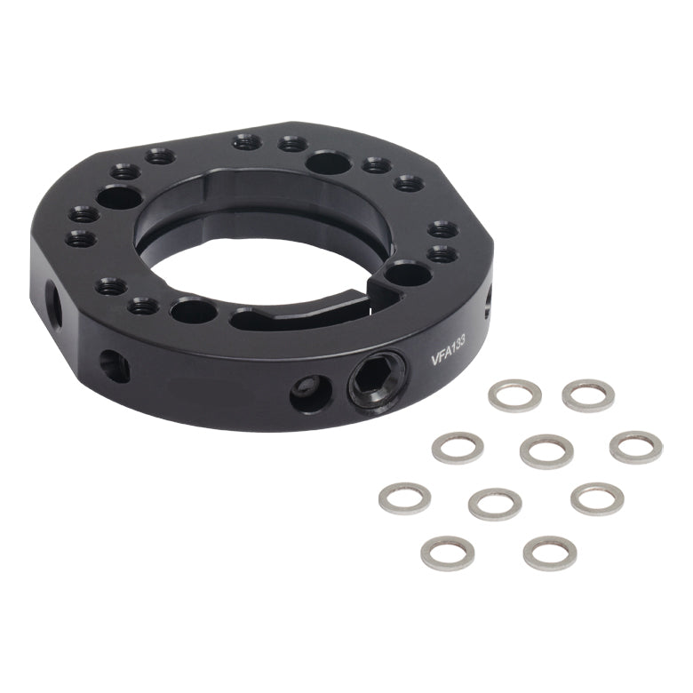 T-VFA133 - Mounting Adapter for Ø1.33" CF Vacuum Flange, 8-32 and 1/4"-20 Taps