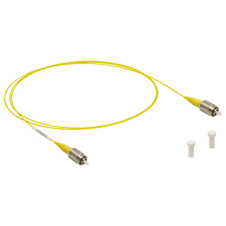 T-P1-630A-FC-1 - Single Mode Patch Cable, 633 - 780 nm, FC/PC, Ø3 mm Jacket, 1 m Long