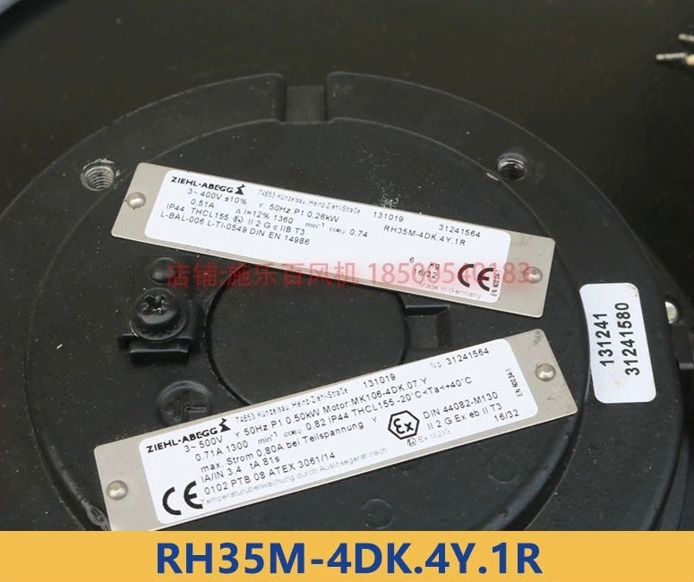 Brand new RH35M-4DK.4Y.1R  ZIEHL-ABEGG centrifugal fan 3-400/500V 50HZ/60HZ