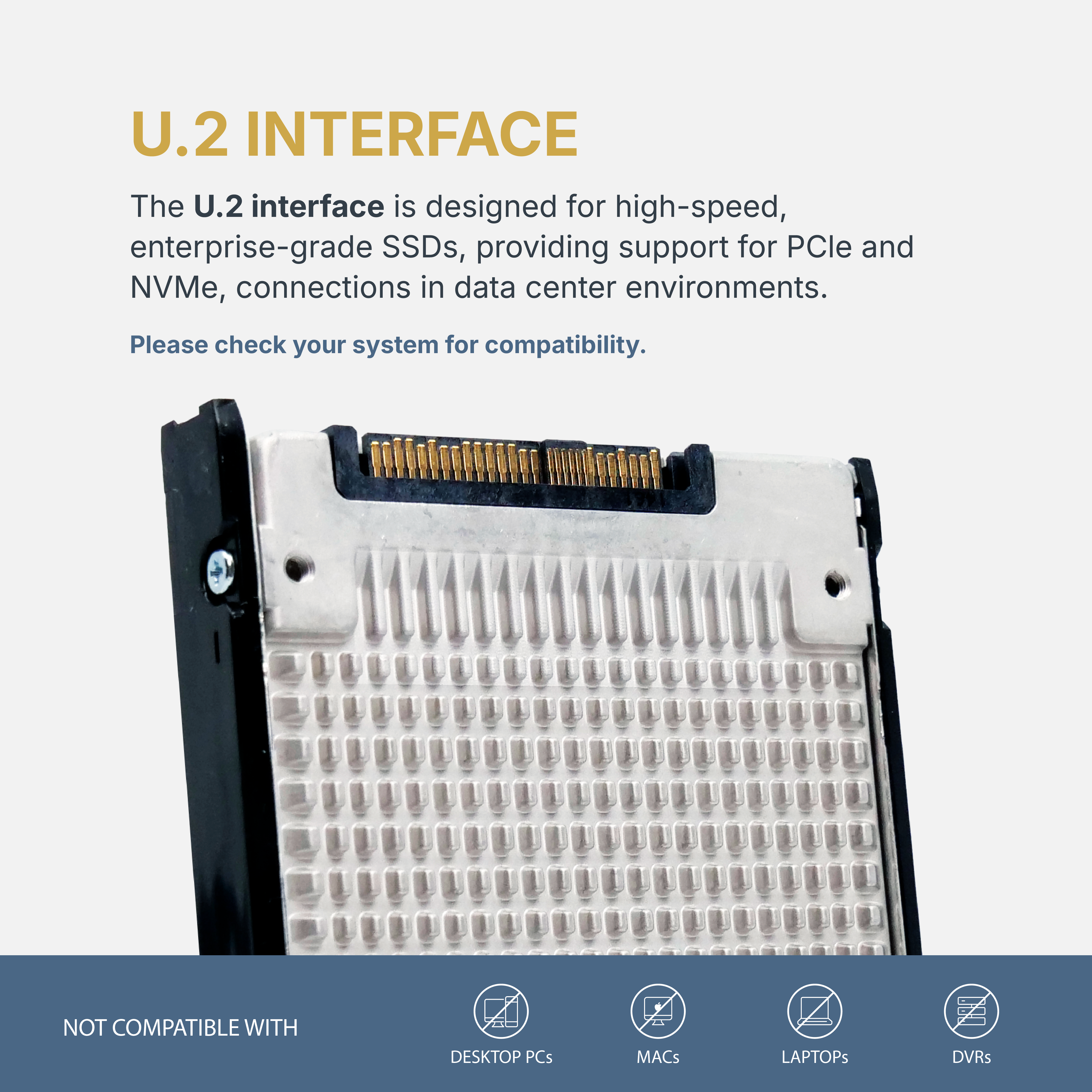 Western Digital Ultrastar DC SN640 WUS4BB076D7P3E1 0TS2391 7.68TB 0.8 DWPD PCIe Gen 3.1 x4 4GB/s 3D TLC U.2 NVMe 2.5in SSD