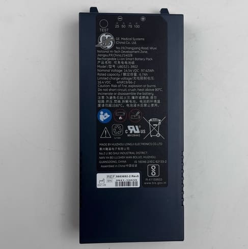 U80321-3R02 Battery for GE Portable Color Ultrasound U80321-3R01 97.42Wh