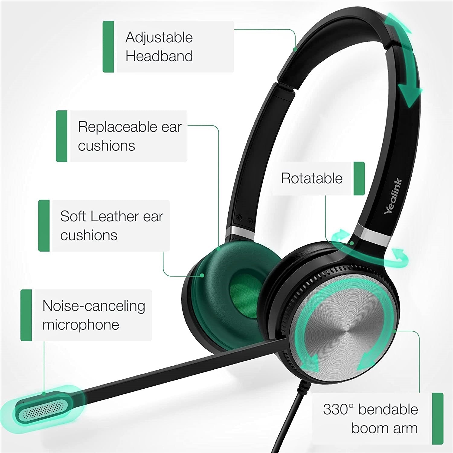 Yealink UH36 Dual/Mono USB Wired Headset