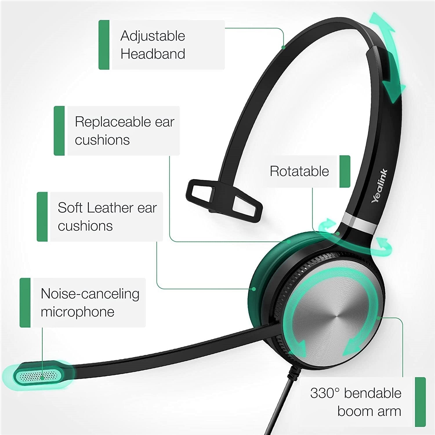 Yealink UH36 Dual/Mono USB Wired Headset