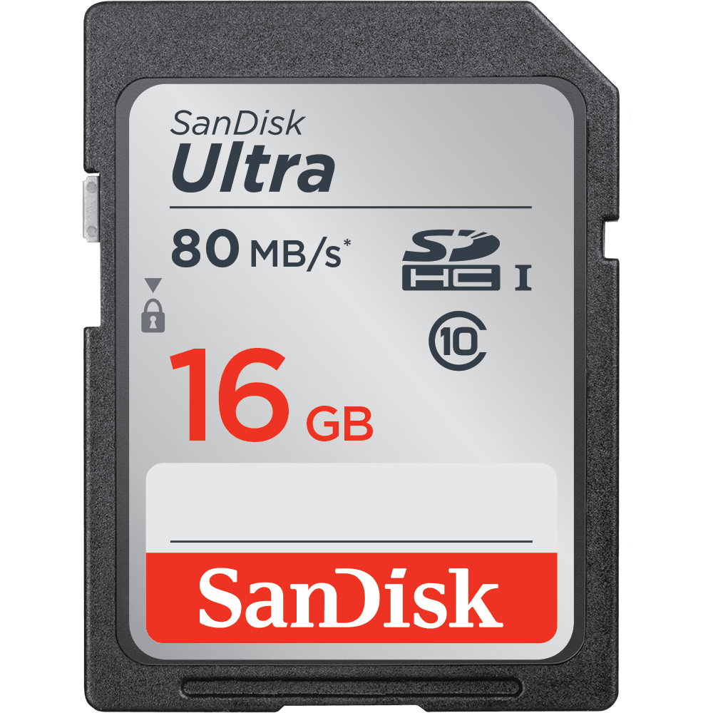 SanDisk Ultra 16GB SDHC Class 10 80 MB/s