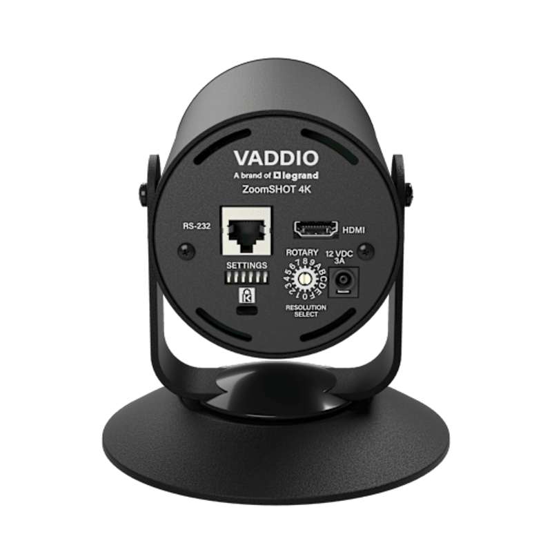 Vaddio ZoomSHOT 4K with OneLINK Bridge System, Black