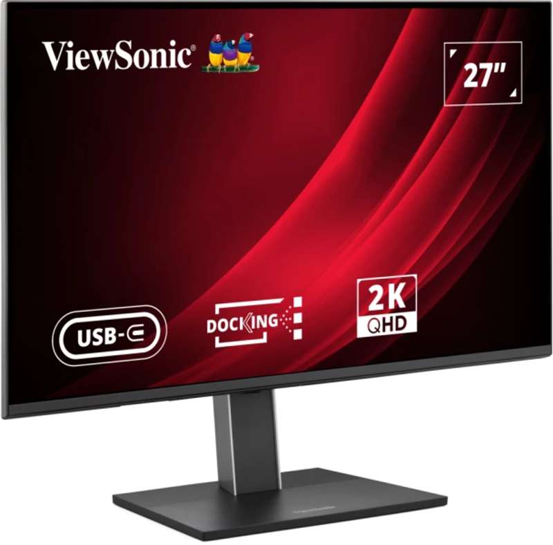 Viewsonic 27" QHD IPS USB-C Docking Monitor with 100W Power Delivery