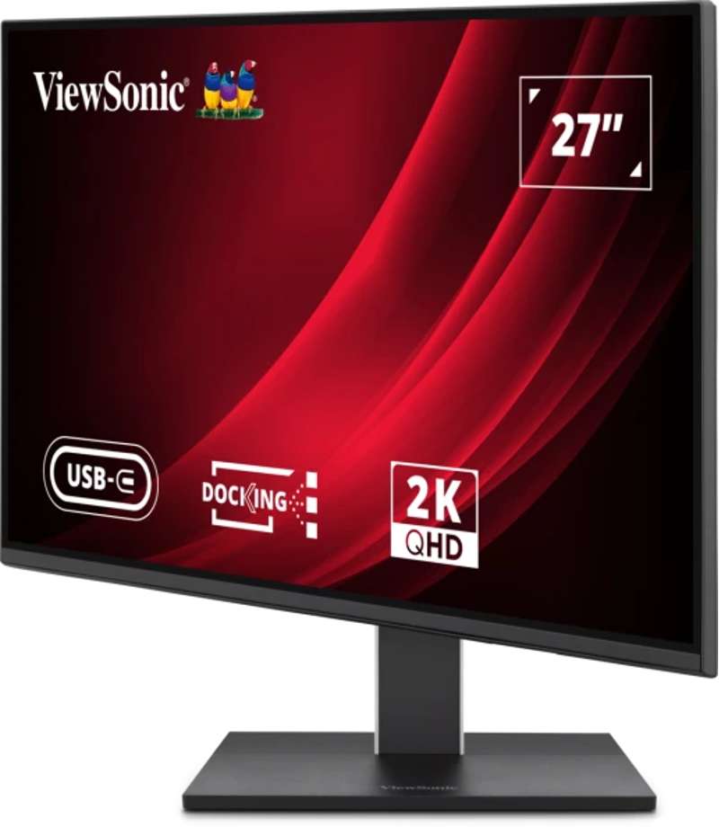 Viewsonic 27" QHD IPS USB-C Docking Monitor with 100W Power Delivery