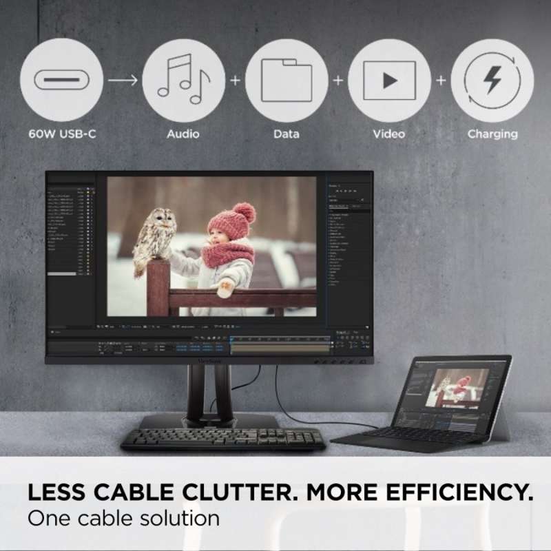 Viewsonic 27" ColorPro 4K UHD Professional Monitor for Surface with USB-C