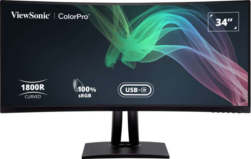 Viewsonic 34" ColorPro UWQHD Curved Professional Monitor with 100W USB-C & RJ45