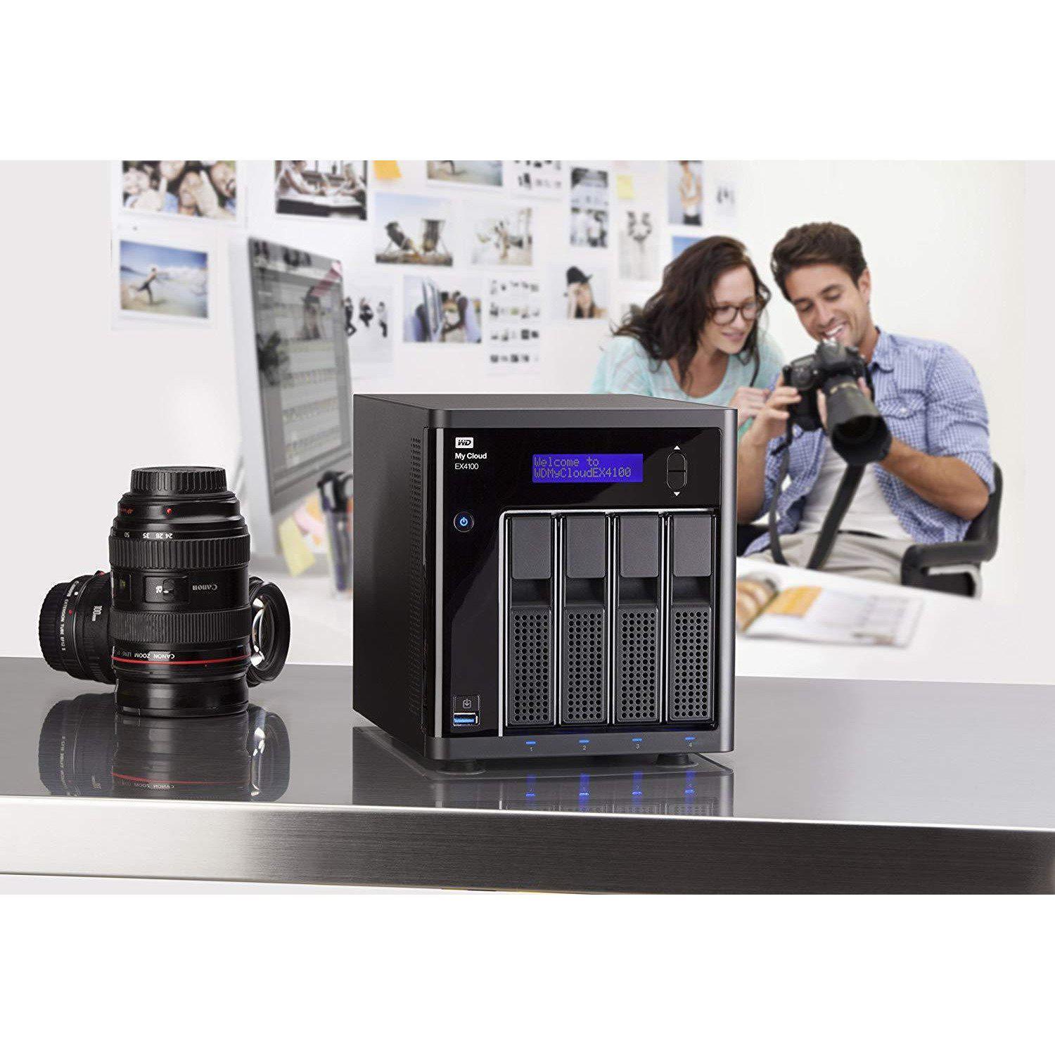 WD 16TB My Cloud EX4100 Expert Series 4-Bay Network Attached Storage - NAS - WDBWZE0160KBK-NESN-FoxTI