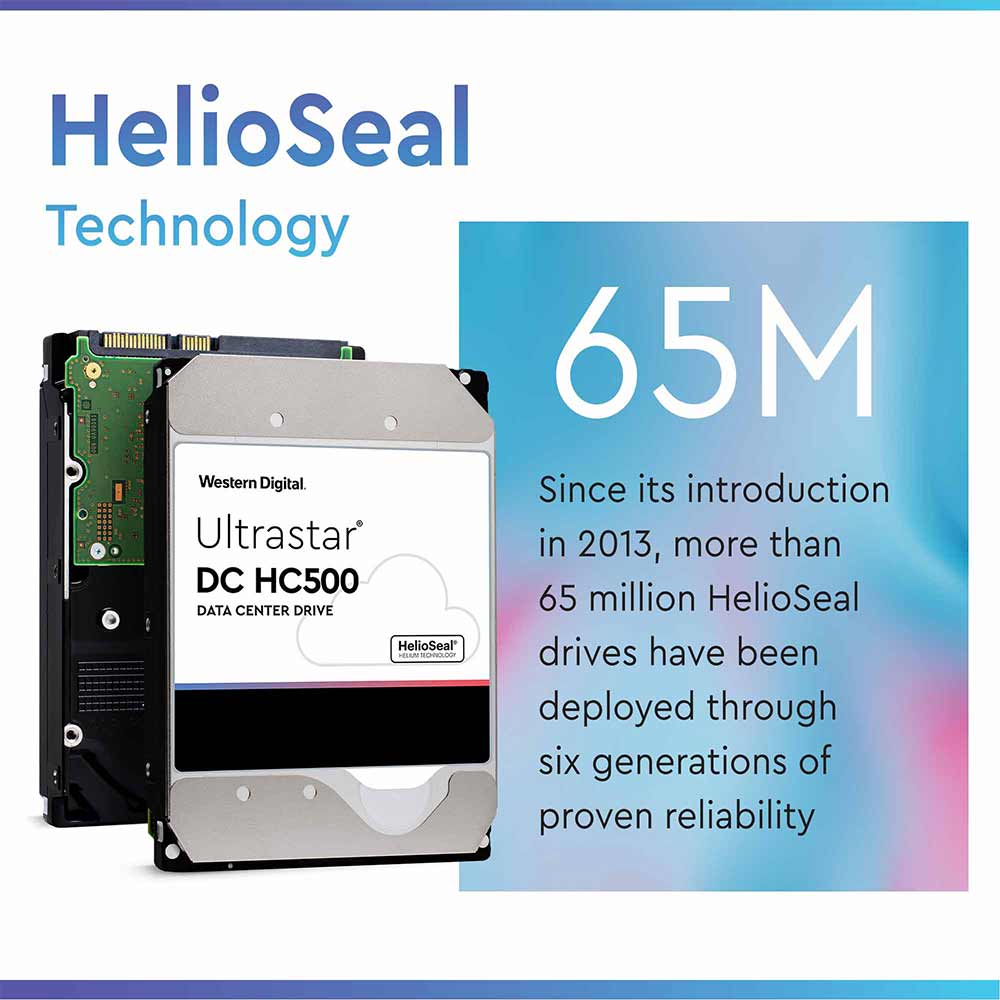 Western Digital DC HC510 HUH721010AL52C0 0F27582 10TB 7.2K RPM SAS 12Gb/s 512e 3.5in Recertified Hard Drive
