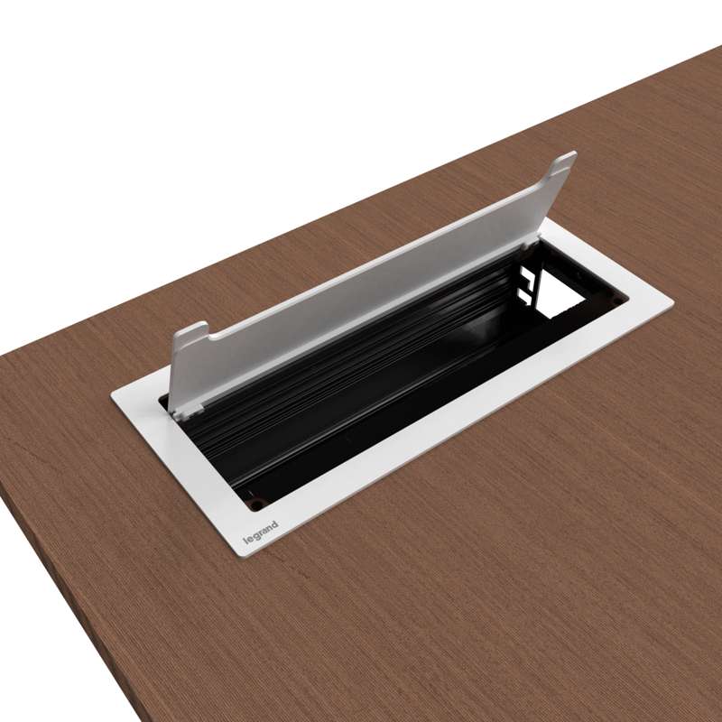 Wiremold Empty Access Table Box, White