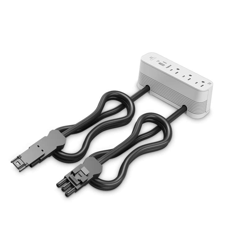 Wiremold ModPower Middle Unit, On Surface, White