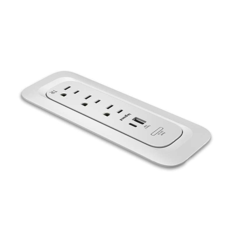 Wiremold ModPower Middle Unit, In Surface, White