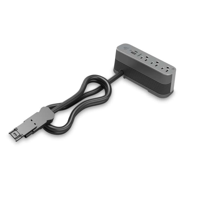 Wiremold ModPower End Unit, On Surface, Magnesium