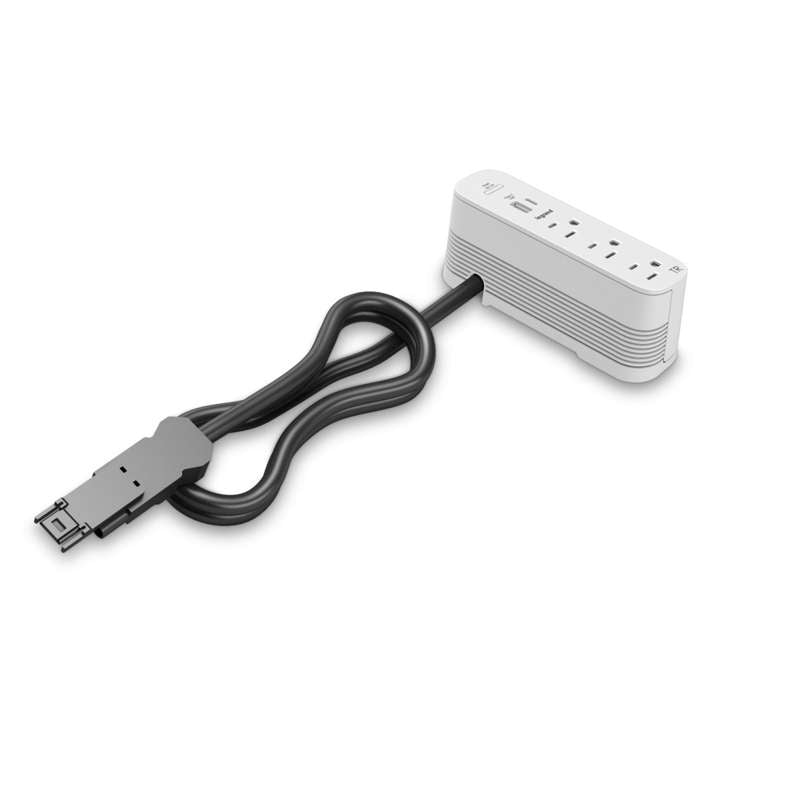 Wiremold ModPower End Unit, On Surface, White