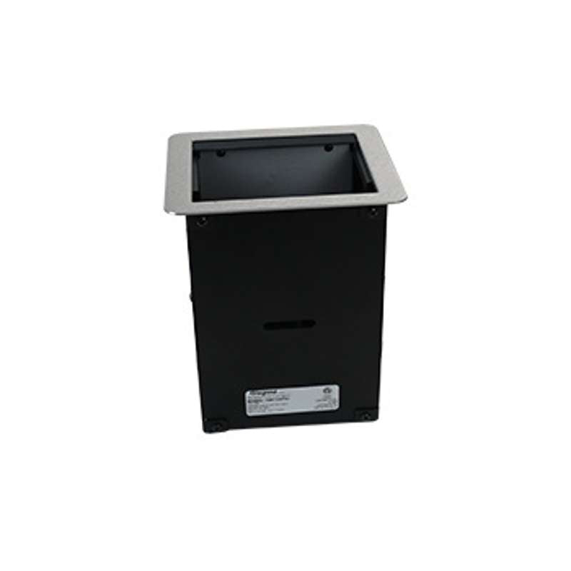 Wiremold InteGreat A/V TABLE BOX WITH USB, FIELD WIRED, ALUMINUM