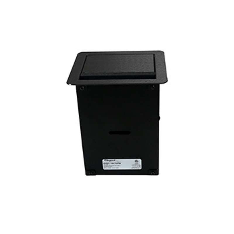 Wiremold InteGreat A/V TABLE BOX WITH USB, FIELD WIRED, BLACK