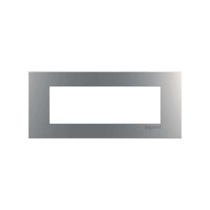 Wiremold 3-Cube Trimplate fordash Furniture Power Center, Stainless