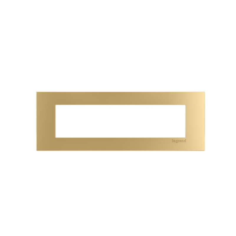 Wiremold 4-Cube Trimplate fordash Furniture Power Center, Brass