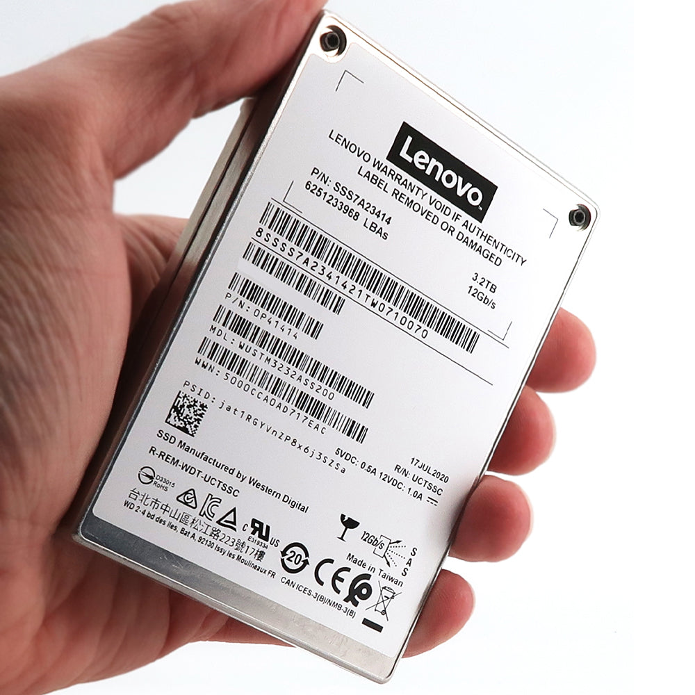 Western Digital / Lenovo SS530 WUSTM3232ASS200 3.2TB SAS 12GB/s 3D TLC 2.5in Refurbished SSD