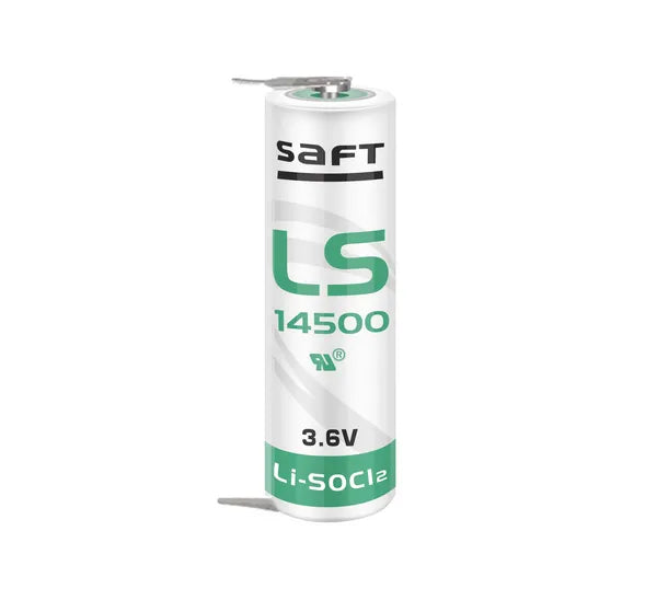 SAFT LS14500 AA 3.6V Lithium Battery – 2600mAh PLC Industrial Backup Power Cell