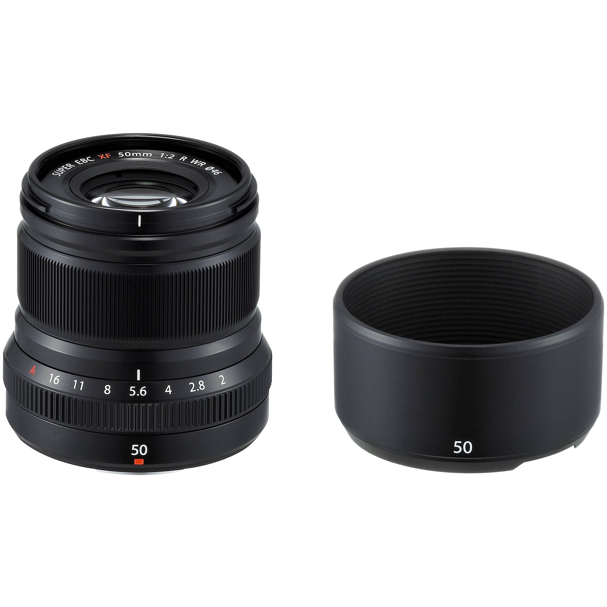 Fujifilm XF 50mm F2 R WR Lens (Black & Silver)