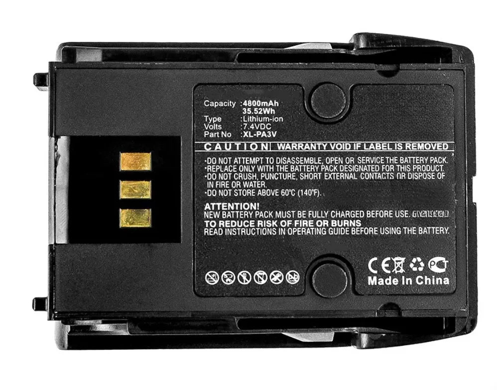 XL-PA3V Battery For Harris 14035-4010-04 XL-185P XL-185Pi XL-200P XL-200Pi