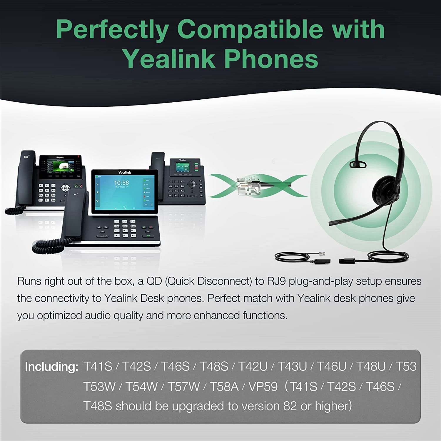 Yealink YHS34 & YHS34 Lite Dual/Mono Wideband Headset