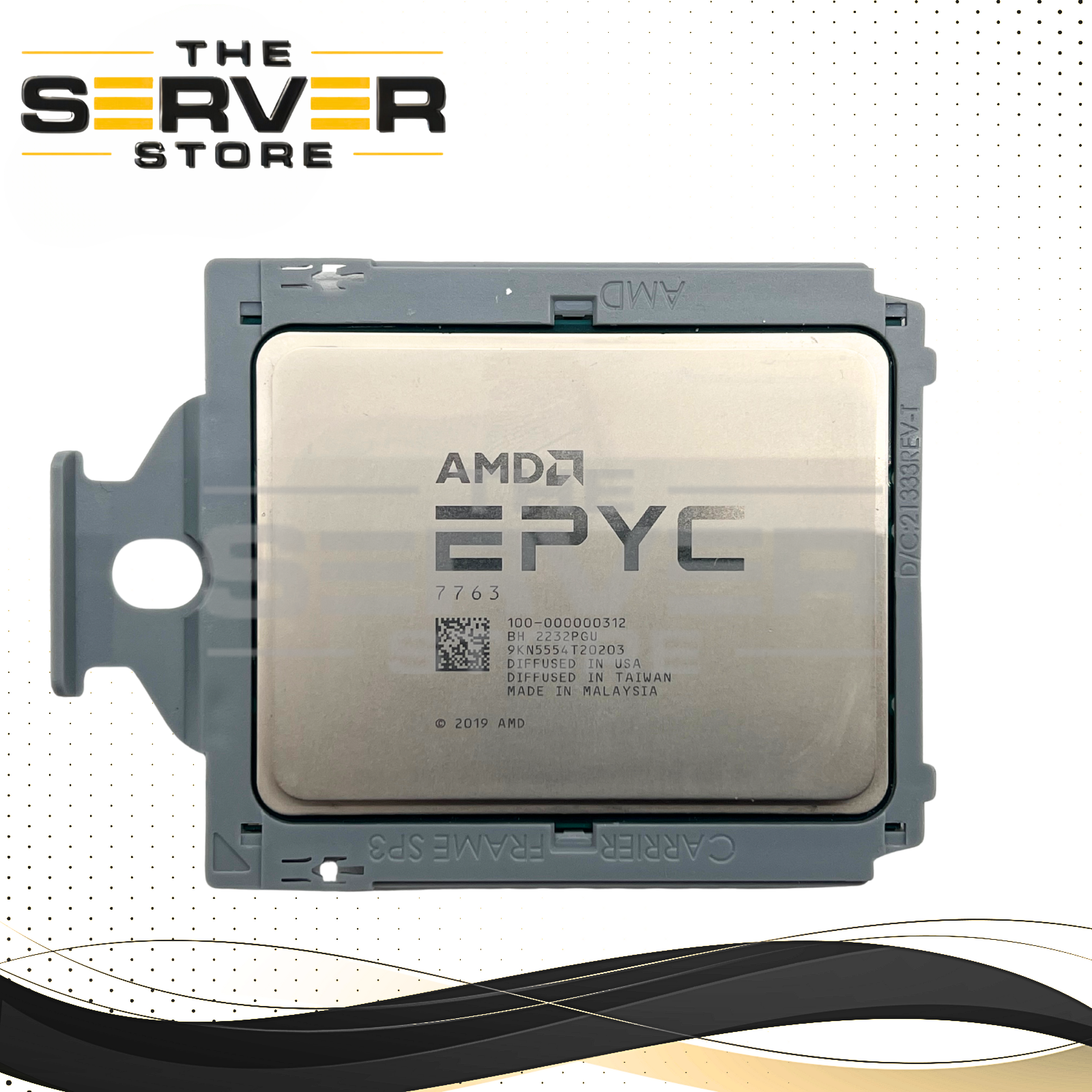 (Lenovo Locked) AMD EPYC 7763 2.45GHz 64C 256MB Socket SP3 CPU 100-000000312
