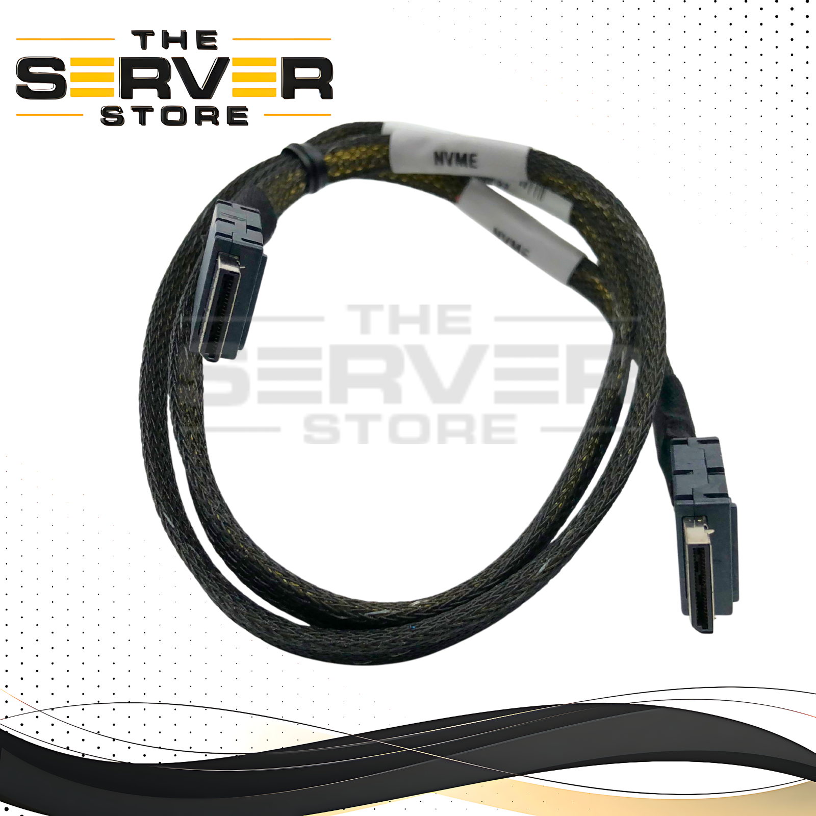 Supermicro 65cm Internal OCuLink (SFF-8611) to OCuLink (SFF-8611) PCIe 3.0 NVMe SSD Data Cable. P/N: 672042200627, CBL-SAST-0819.