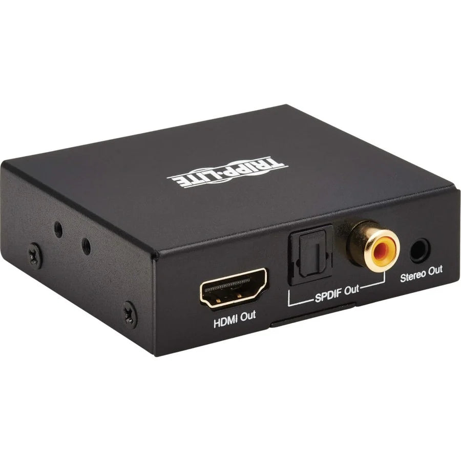 Eaton Tripp Lite Series 4K HDMI Audio De-Embedder/Extractor with TOSLINK, RCA and 3.5 mm Stereo Output, 5.1 Channel, HDCP 2.2, 4K 60 Hz