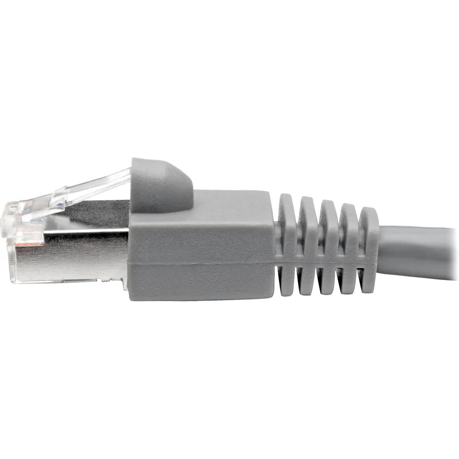 Eaton Tripp Lite Series Cat6a 10G Snagless Shielded STP Ethernet Cable (RJ45 M/M), PoE, Gray, 7 ft. (2.13 m)