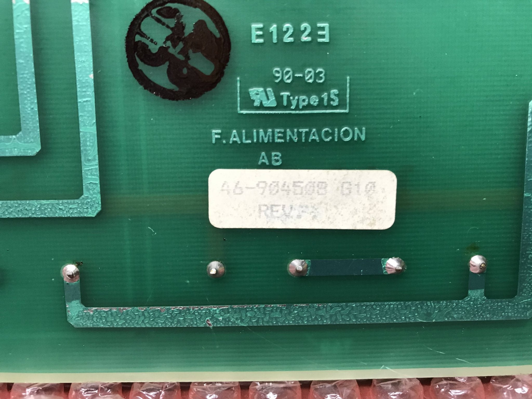 FILAMENT ACTION BOARD (46-904508 G10) GE MPV