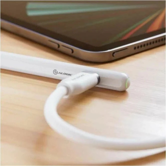Alogic iPad Stylus Pen with Wireless Charging White