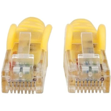 Network Patch Cable, Cat6, 1m, Yellow, CCA, U/UTP, PVC, RJ45, Gold Plated Contacts, Snagless, Booted, Lifetime Warranty